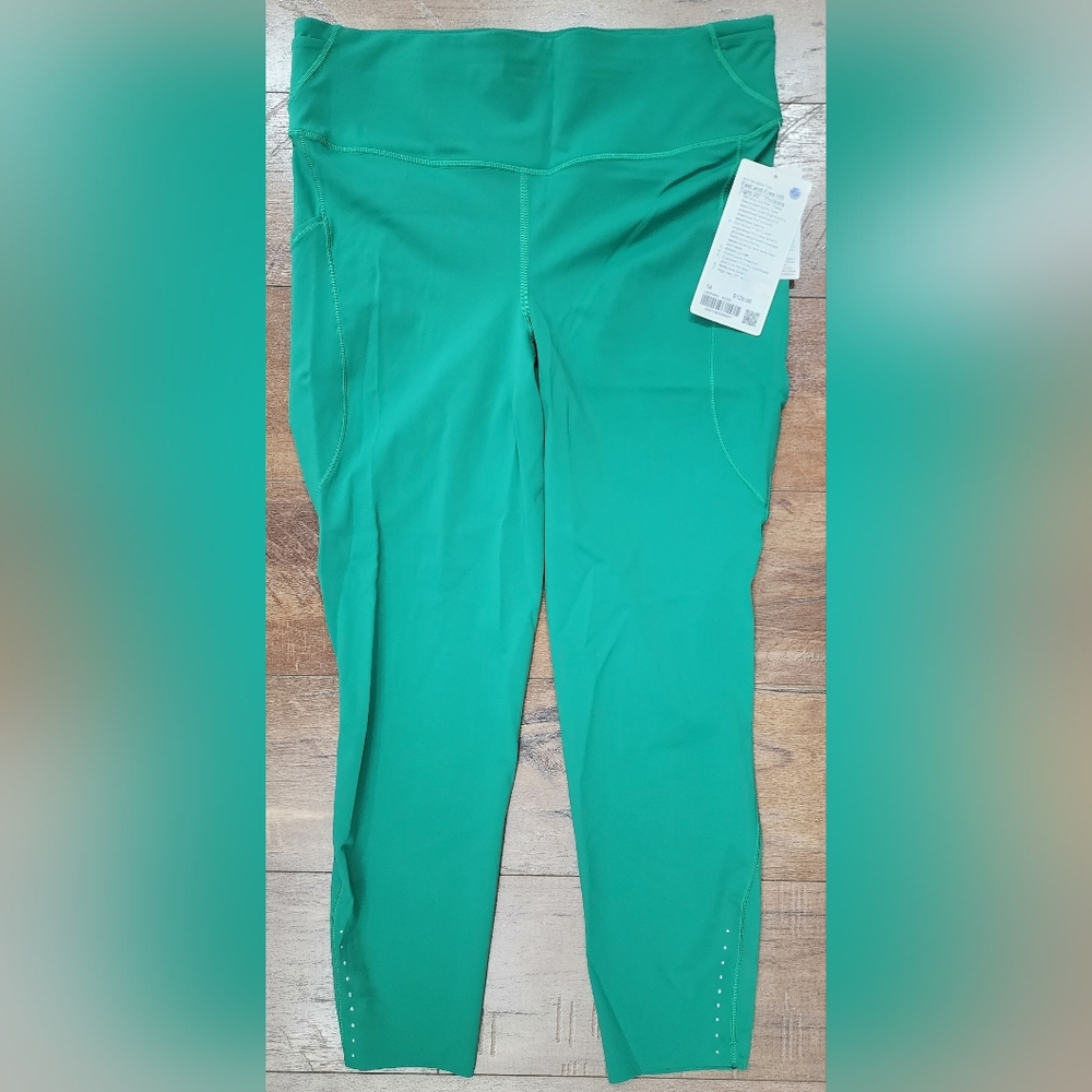 NWT Lululemon Fast and Free HR Tight 25" *Pockets, Size 14
